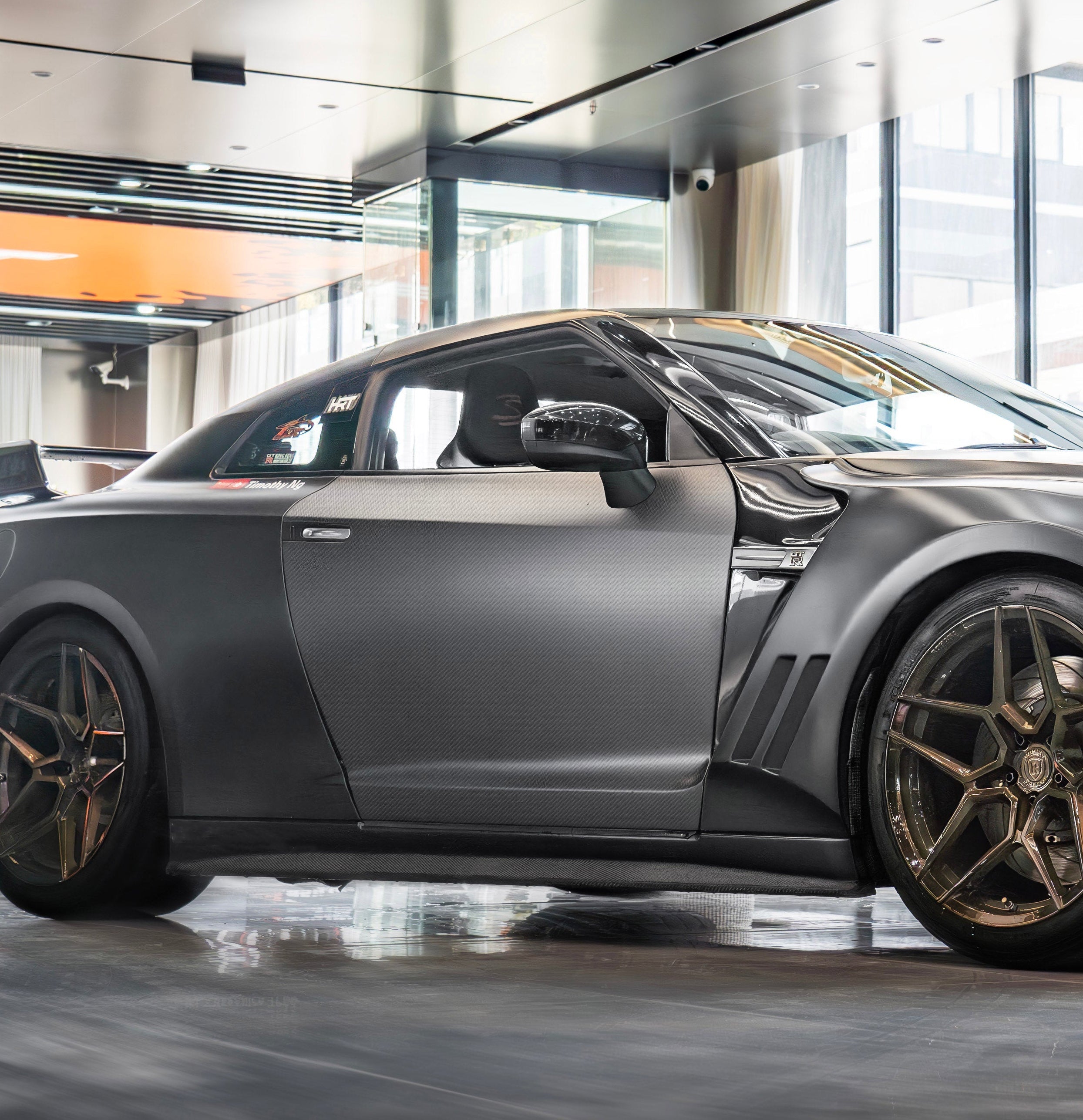 ประตู โดย CMST Tuning สำหรับ Nissan GTR R35 CBA DBA EBA 2008-2016