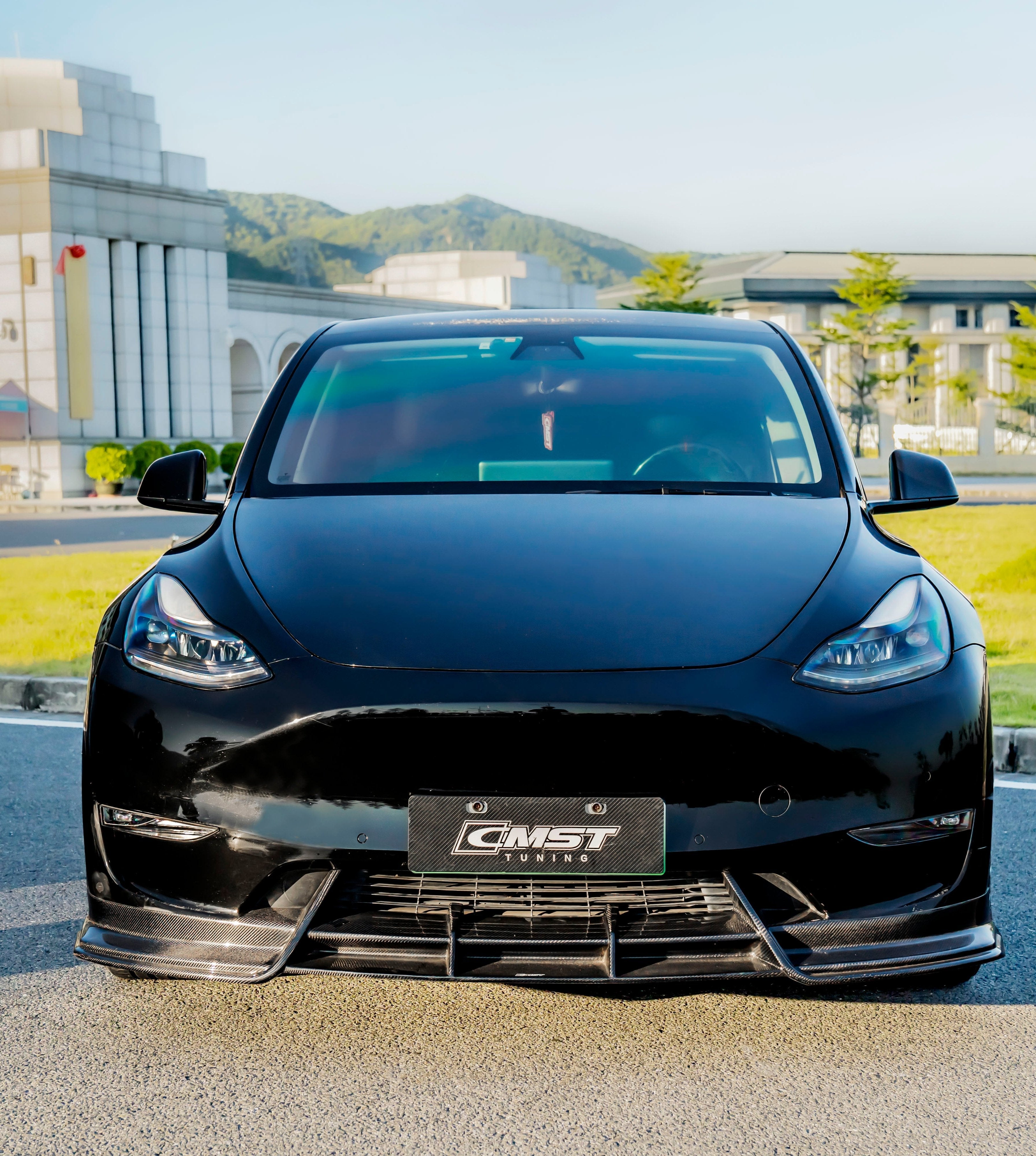 V6 ลิ้นหน้า โดย CMST Tuning สำหรับ Tesla Model Y Performance AWD Long Range RWD Standard 2020-2025