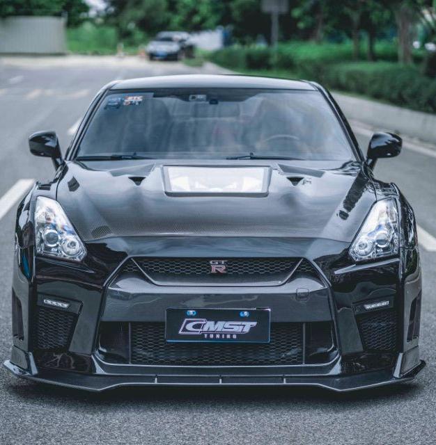 Stage 2 ลิ้นหน้า โดย CMST Tuning สำหรับ Nissan GTR Nismo Black Edition Track Eidtion Premium Base (for installation on 2017-2024 vehicles, 2008-2016 hood is recommended) 2008-2016
