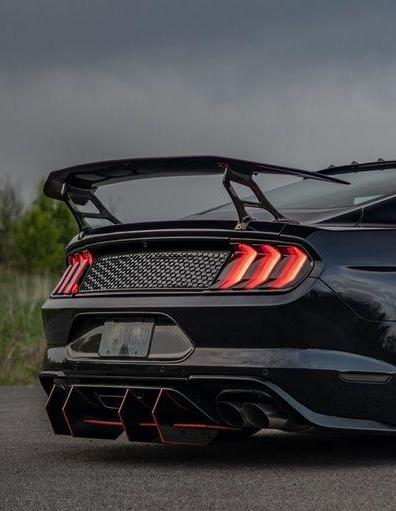 V4 ปีกหลัง โดย CMST Tuning สำหรับ Ford Mustang GT 5.0 Mach1 Bullitt V6 3.6 Ecoboost 2.3 S550.1 S550.2 2015-2023
