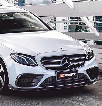 ลิ้นหน้า โดย CMST Tuning สำหรับ Mercedes Benz E-Class E53 E550 E450 E400 E350 E300 W213 (fitment requires sport package bumper) 2017-2023