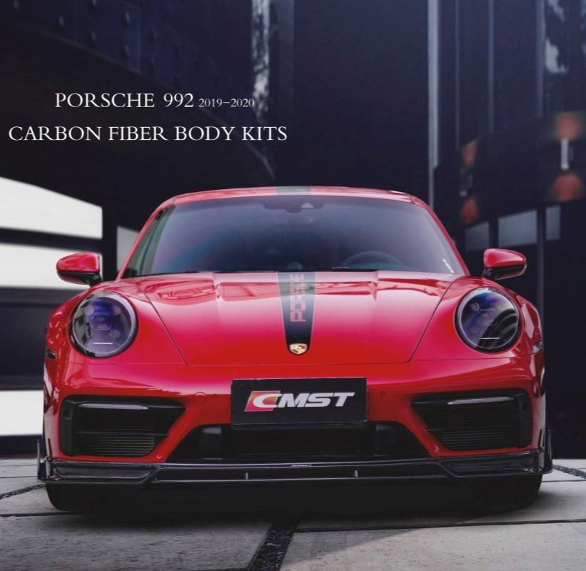 คาร์บอน ลิ้นหน้า โดย CMST Tuning สำหรับ Porsche 992 992.1 Carrera Base/S/T/4/4S/Targa 4/Targa 4S/GTS (Non-Sport Design Aerokit Package only) 2020-2024