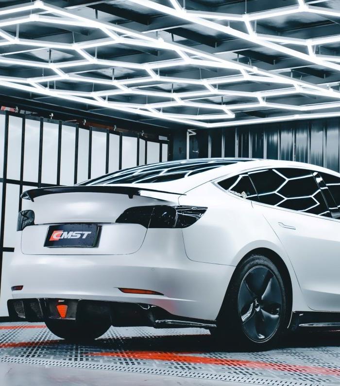 V3 สปอยเลอร์หลัง โดย CMST Tuning สำหรับ Tesla Model 3 Performance Long Range Standard Base 2017-2023
