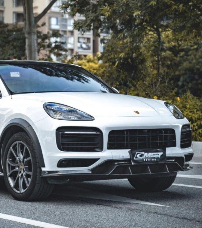 ลิ้นหน้า โดย CMST Tuning สำหรับ Porsche Cayenne 9Y0 9Y0.1 Base/S/Turbo/Turbo S Cayenne 9Y3 9Y3.1 Base/S/Turbo/Turbo S (fitment suitable for Base/S with sport design package bumpers) 2019-2023