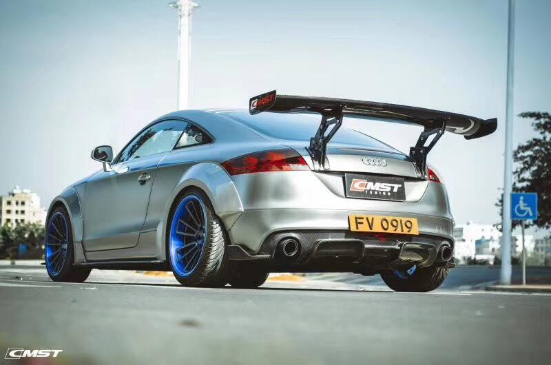 สปอยเลอร์หลัง Wing โดย CMST Tuning สำหรับ Audi TT TTS TTRS MK2 8J 8.5J 2007-2015 2007-2015