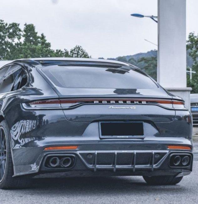 V2 ดิฟฟิวเซอร์หลัง โดย CMST Tuning สำหรับ Porsche Panamera 971 971.1 RWD/Base/4/4S/GTS/Turbo/Turbo S 2017-2020 Panamera 971 971.2 RWD/Base/4/4S/GTS/Turbo/Turbo S 2021-2023 2017-2023