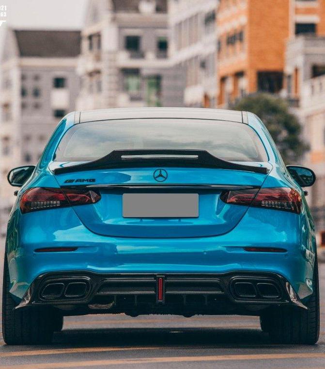 ดิฟฟิวเซอร์หลัง โดย CMST Tuning สำหรับ Mercedes Benz E-Class E63S E63 E53 E43 AMG E550 E450 E400 E350 E300 W213 (non-AMG models requires sport package bumper) 2017-2023