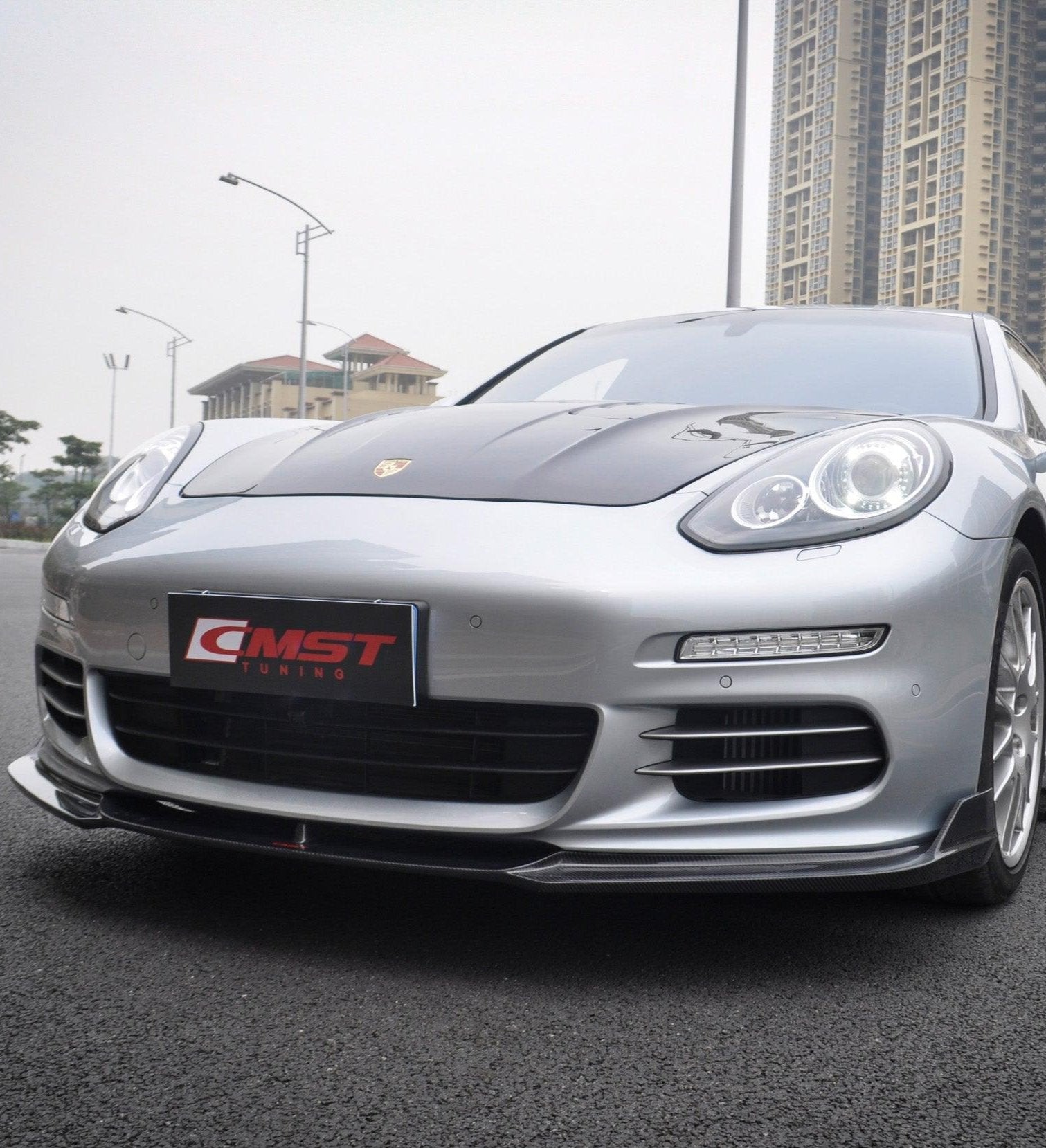 ลิ้นหน้า โดย CMST Tuning สำหรับ Porsche Panamera 970 970.2 2/4/4S 2014-2016