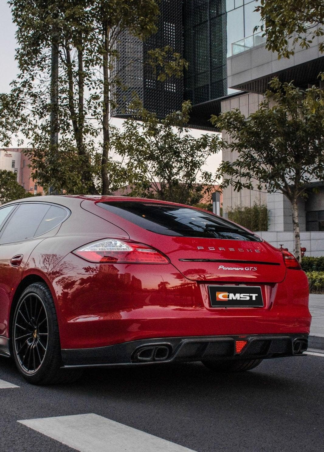 ดิฟฟิวเซอร์หลัง โดย CMST Tuning สำหรับ Porsche Panamera 970 970.1 2/4/4S/GTS/Turbo/Turbo S 2010-2013