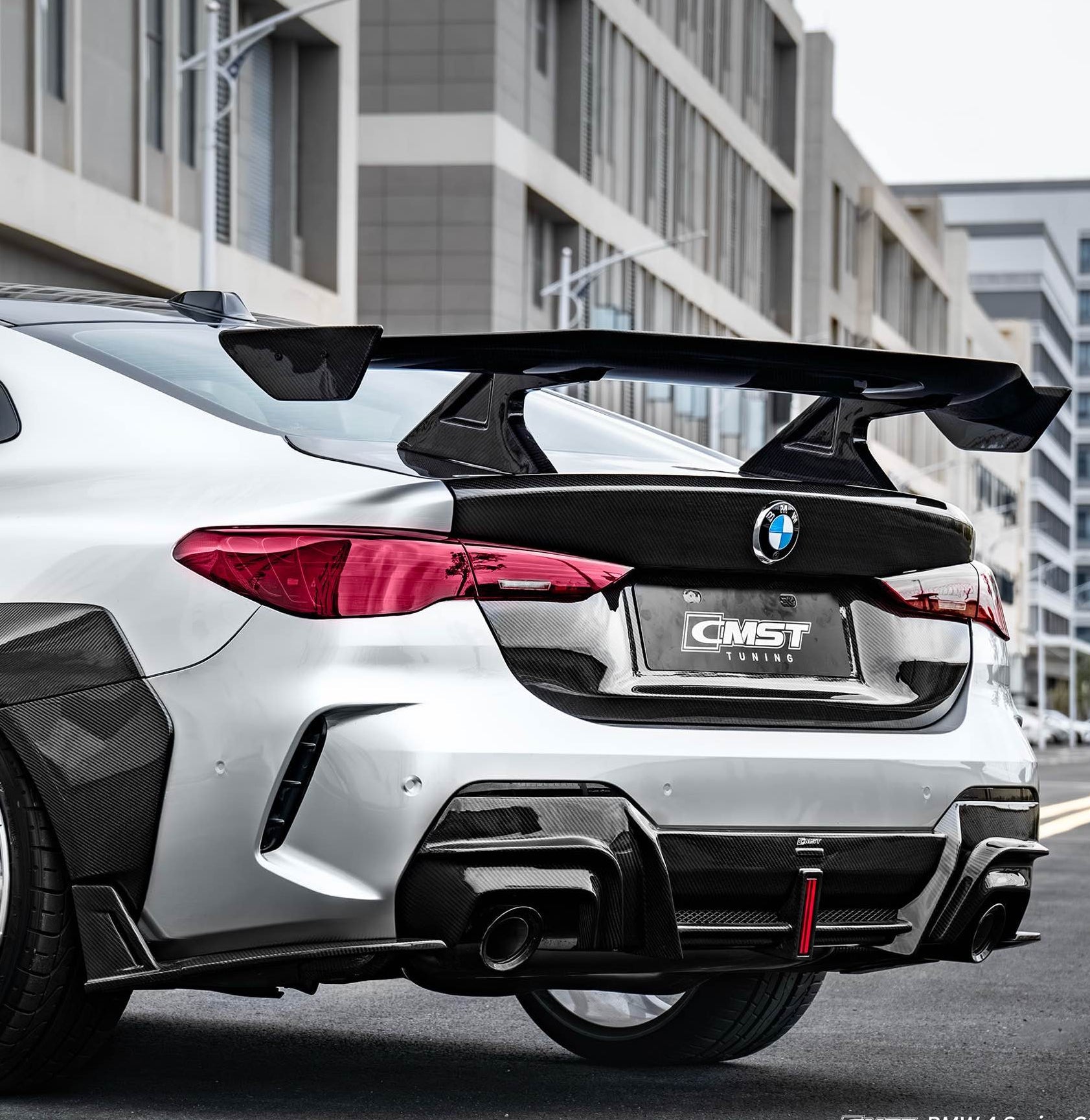 HORIZON ดิฟฟิวเซอร์หลัง และ Canards โดย CMST Tuning สำหรับ BMW 4 Series M440 430 G22 G23 2020-ON