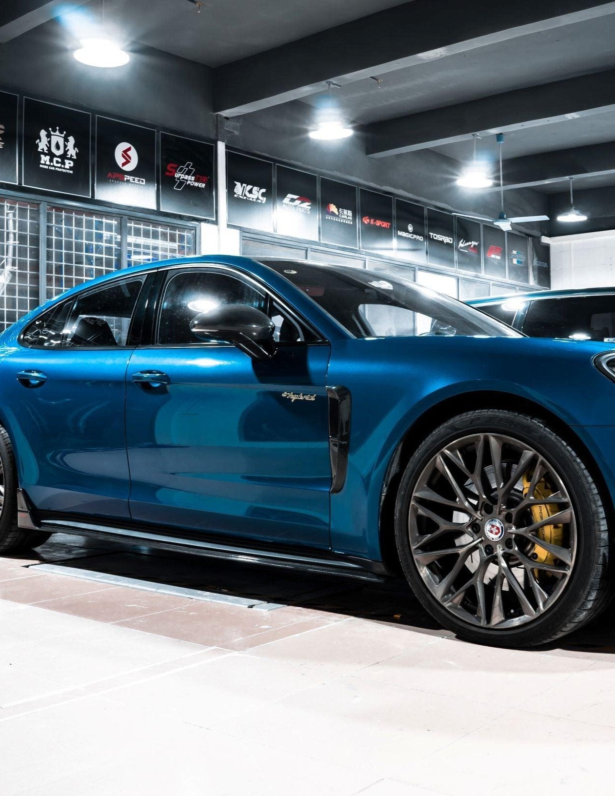 V1 สเกิร์ตข้าง โดย CMST Tuning สำหรับ Porsche Panamera 971 971.1 RWD/Base/4/4S/GTS/Turbo/Turbo S 2017-2020 Panamera 971 971.2 RWD/Base/4/4S/GTS/Turbo/Turbo S 2021-2023 2017-2023