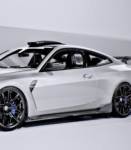 V2 สไตล์ สเกิร์ตข้าง โดย CMST Tuning สำหรับ BMW M4CS M4C M4 G82 G83 2021-ON